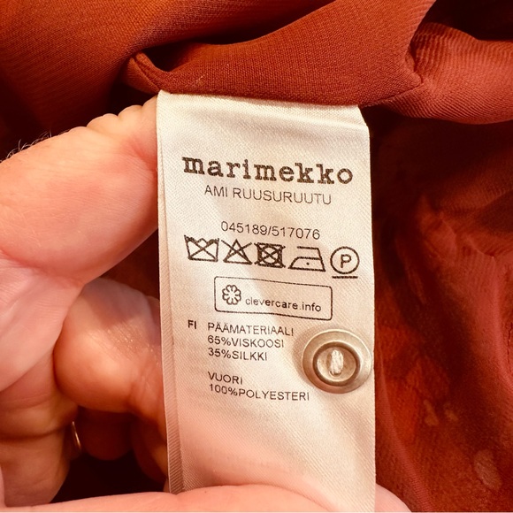 MARIMECKKO RUST RED SUMMER FALL DAY MIDI DRESS FLORAL PRINT FLOWER SUMMER XS - Picture 8 of 14